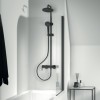 Душ система Cerafine O, BC525XG с едноръкохватков смесител за вана/душ, 1126 х 308 х 494 мм, черен мат - Ideal Standard