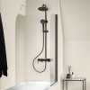 Душ система Cerafine O, BC525XG с едноръкохватков смесител за вана/душ, 1126 х 308 х 494 мм, черен мат - Ideal Standard
