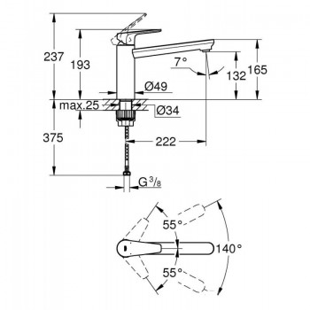Кухненски смесител BauEdge Zero - GROHE 31693000
