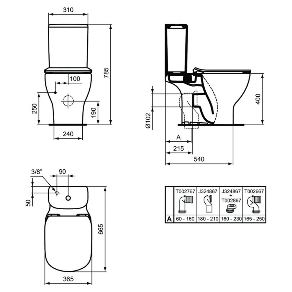 Моноблок - TESI Aquablade,T033601