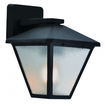 Градинска стенна лампа,Черна 60 W - Belight