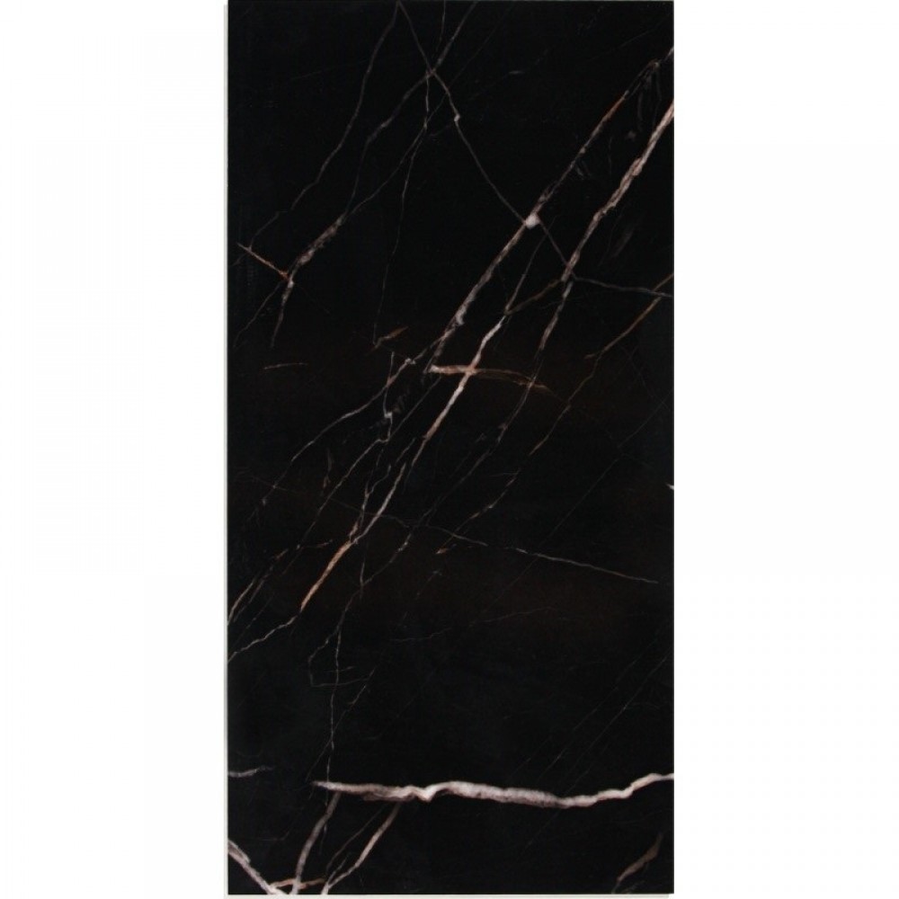 SPC стенен панел Calacatta Black гланц, 30 х 60 см и 60 х 120 см