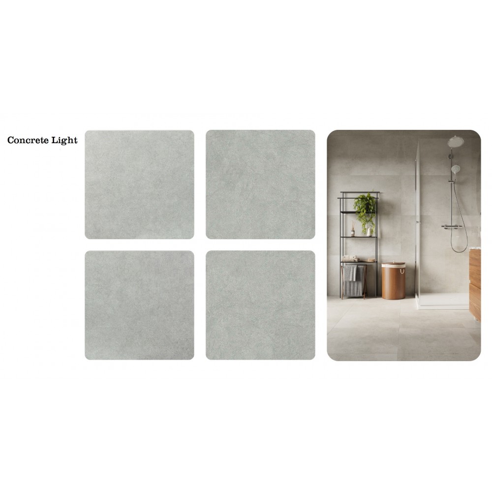 SPC стенен панел Concrete Light мат, 30 х 60 см и 60 х 120 см