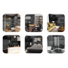 SPC стенен панел Dark grey гланц, 30 х 60 см и 60 х 120 см
