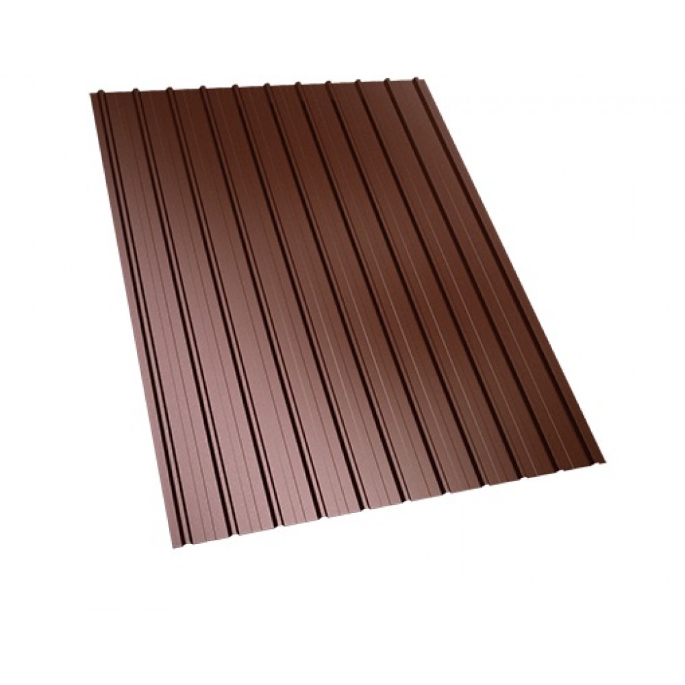 Вълнообразен лист - Bilka T12, Ral 8017 гланц, 0.91 х 2 м
