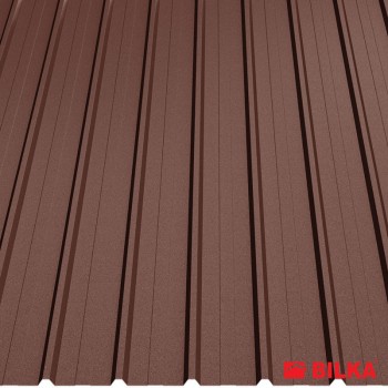 Вълнообразен лист - Bilka T12, Ral 8017 гланц, 0.91 х 2 м