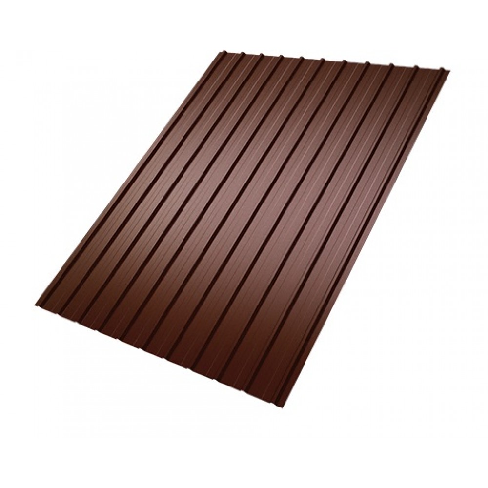 Вълнообразен лист - Bilka T12, Ral 8017 гланц, 0.91 х 2 м